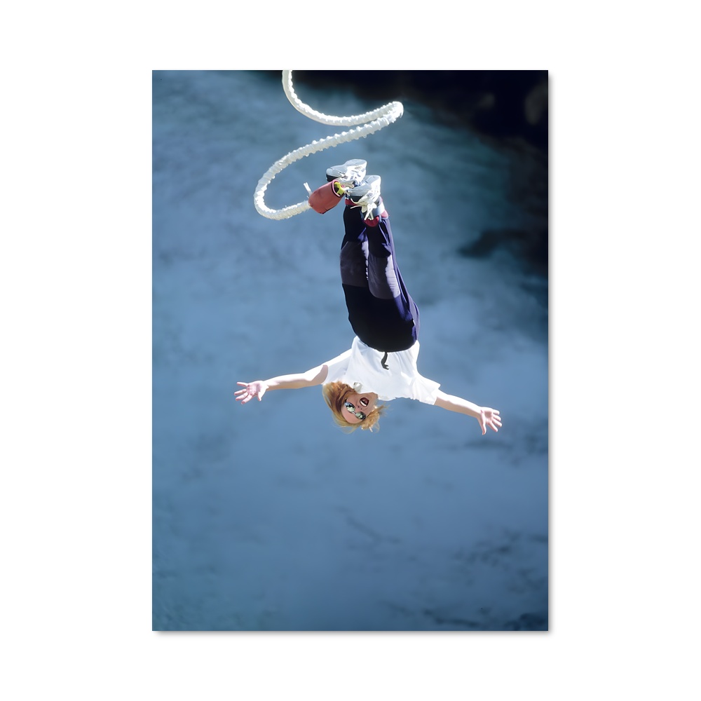 Poster Bungee jumping vide – affiche Saut à l’élastique